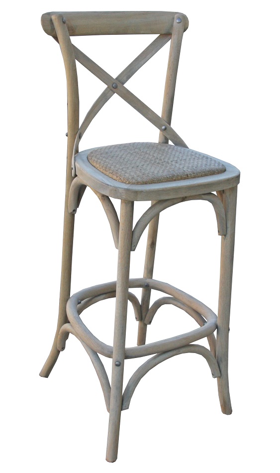 Bordeaux Cross Back Bar Chair